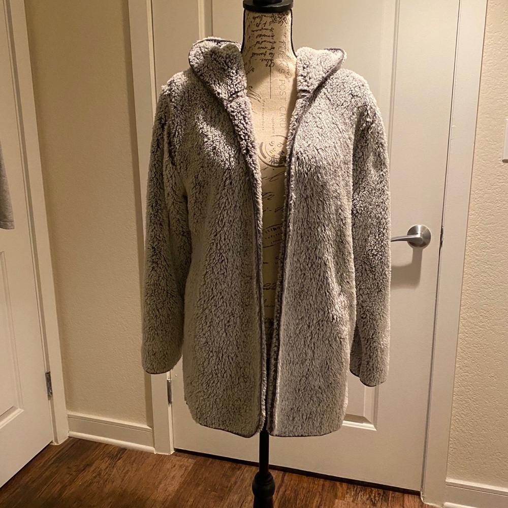 Victoria Secret Pink Sherpa Plush Hoody/cardigan